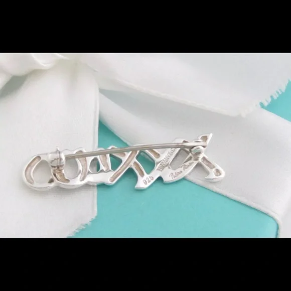 Retired Tiffany& Co. Paloma Picasso XO pin/Brooch/Large - Picture 5 of 8